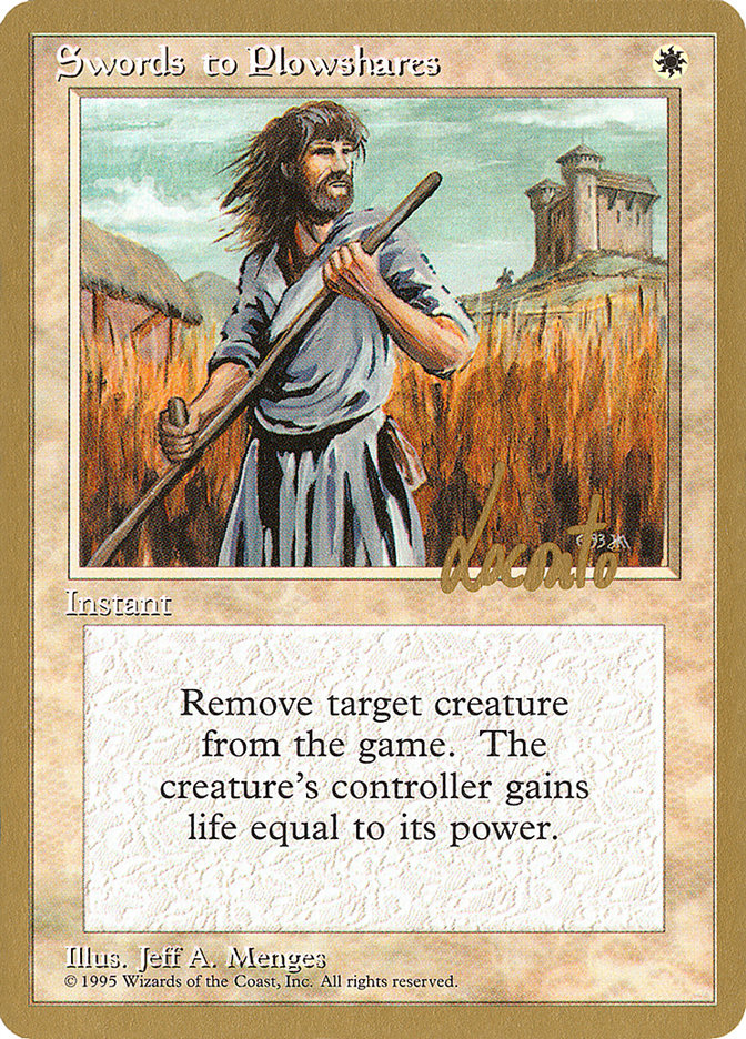 Swords to Plowshares (Michael Loconto) [Pro Tour Collector Set] | Galaxy Games LLC