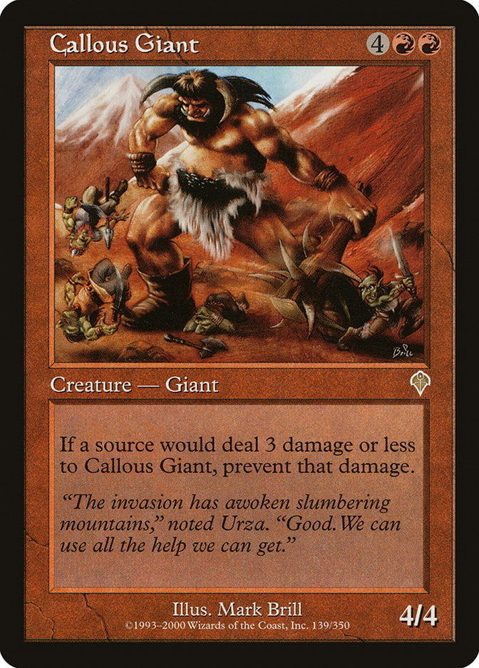 Callous Giant [Invasion] | Galaxy Games LLC