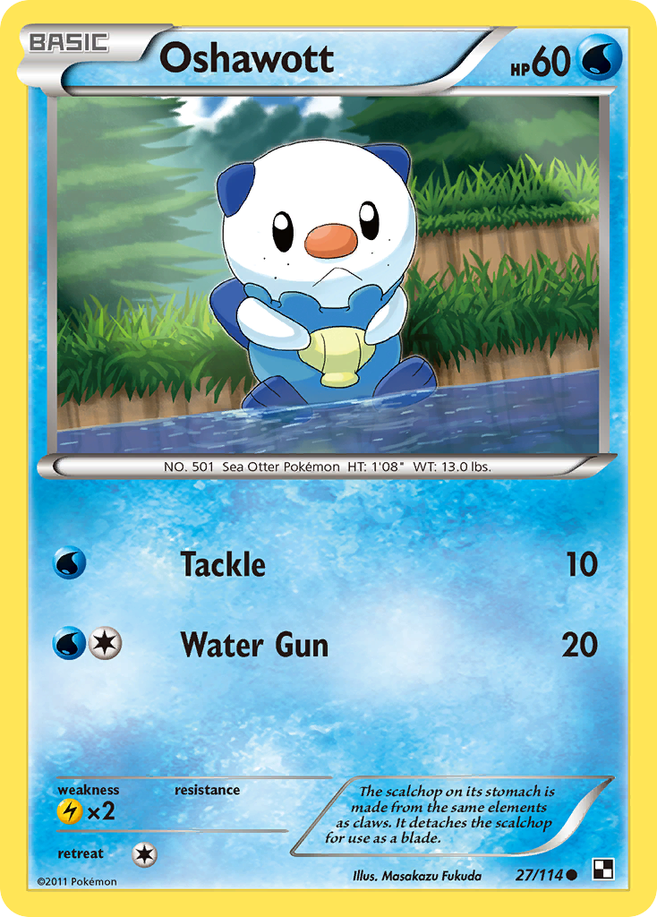 Oshawott (27/114) [Black & White: Base Set] | Galaxy Games LLC