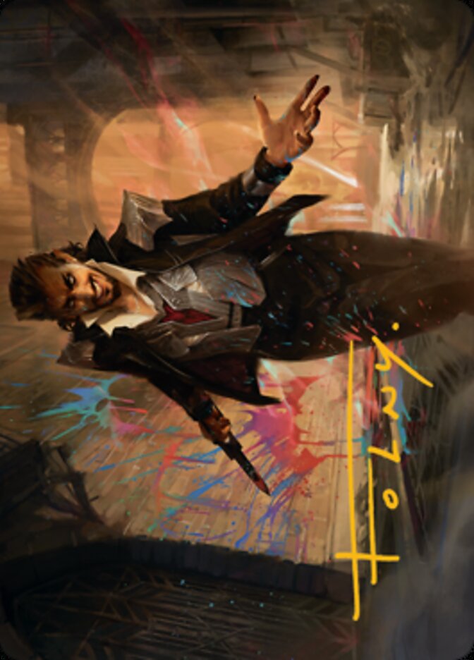 Anhelo, the Painter Art Card (Gold-Stamped Signature) [Streets of New Capenna Art Series] | Galaxy Games LLC