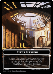City's Blessing // Human Soldier Double-Sided Token [Murders at Karlov Manor Commander Tokens] | Galaxy Games LLC