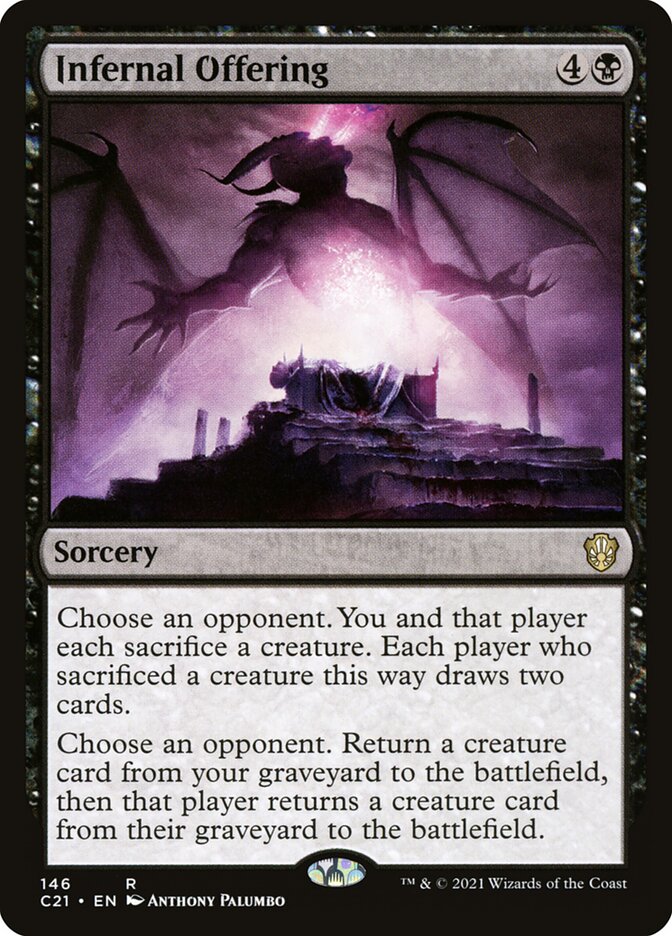 Infernal Offering [Commander 2021] | Galaxy Games LLC