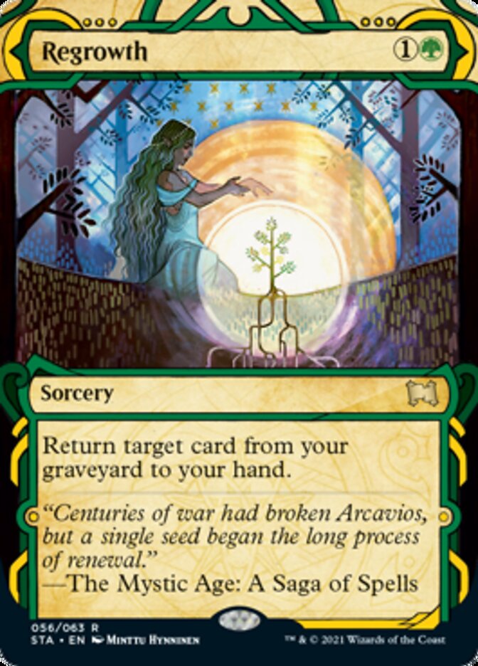 Regrowth (Foil Etched) [Strixhaven: School of Mages Mystical Archive] | Galaxy Games LLC