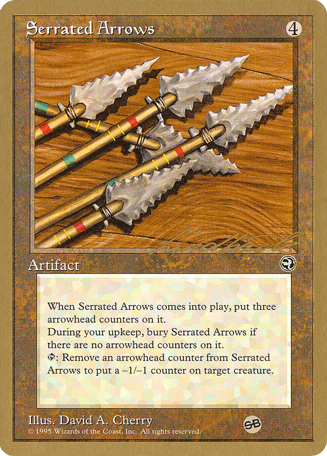 Serrated Arrows (Leon Lindback) (SB) [Pro Tour Collector Set] | Galaxy Games LLC