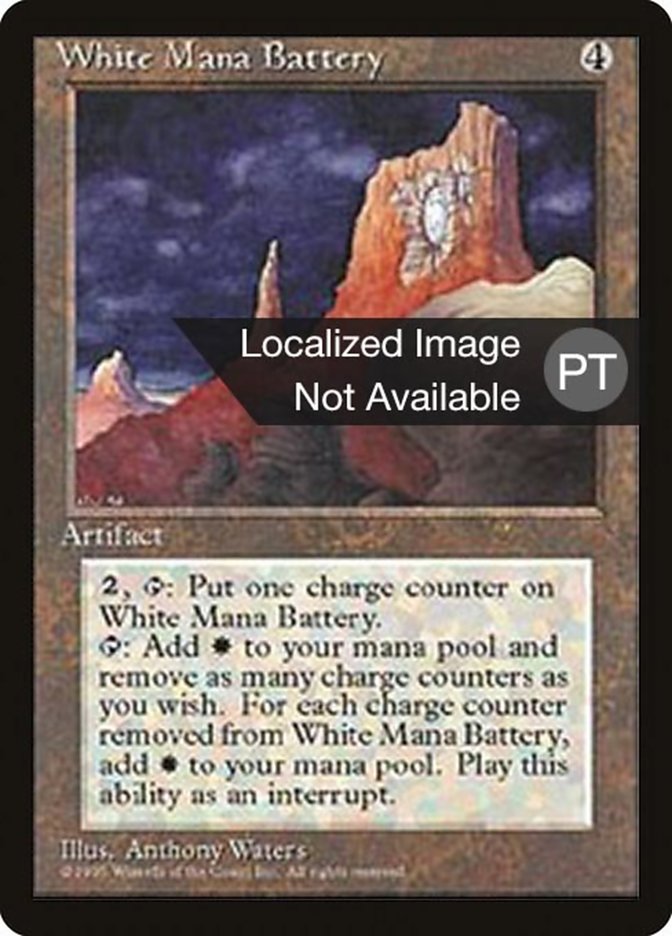 White Mana Battery [Fourth Edition (Foreign Black Border)] | Galaxy Games LLC