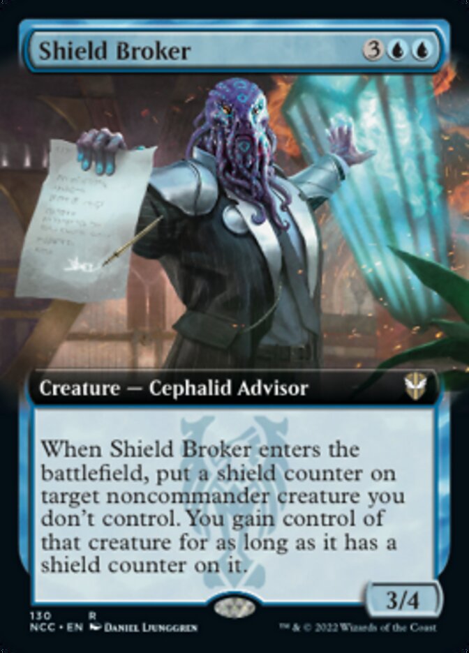 Shield Broker (Extended Art) [Streets of New Capenna Commander] | Galaxy Games LLC