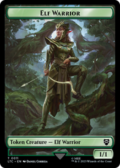 Elf Warrior // Insect Double Sided Token [The Lord of the Rings: Tales of Middle-Earth Commander Tokens] | Galaxy Games LLC