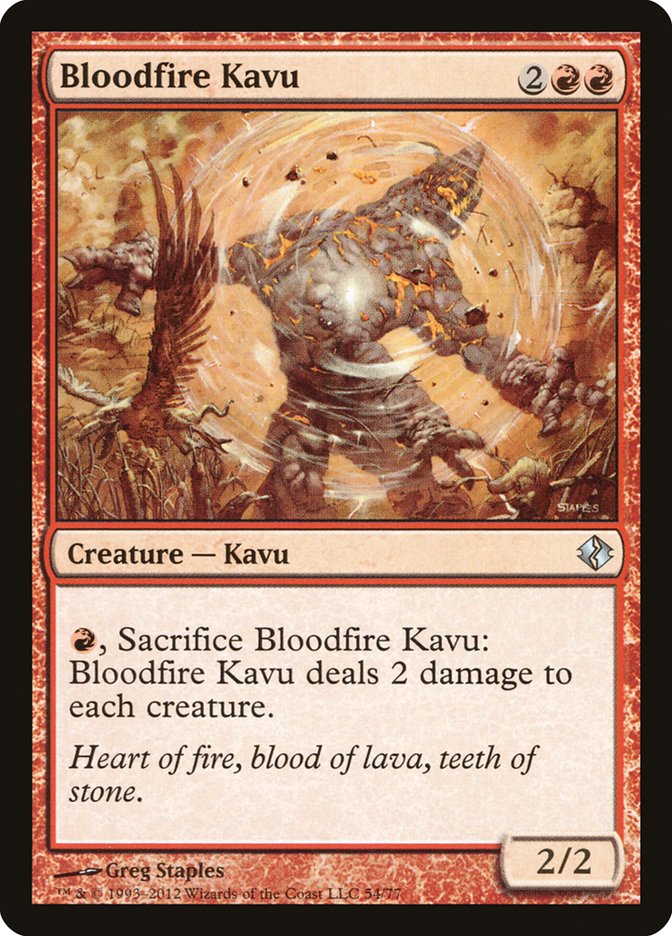 Bloodfire Kavu [Duel Decks: Venser vs. Koth] | Galaxy Games LLC