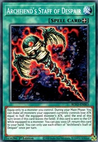 Archfiend's Staff of Despair [BLVO-EN063] Common | Galaxy Games LLC