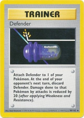 Defender (80/102) [Base Set Shadowless Unlimited] | Galaxy Games LLC