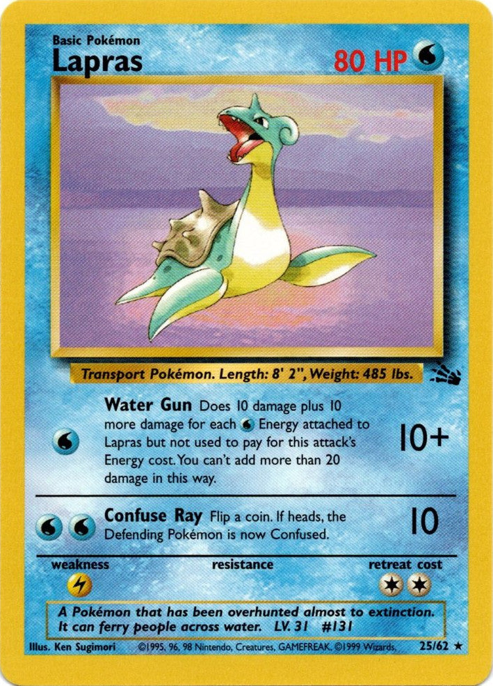 Lapras (25/62) [Fossil Unlimited] | Galaxy Games LLC