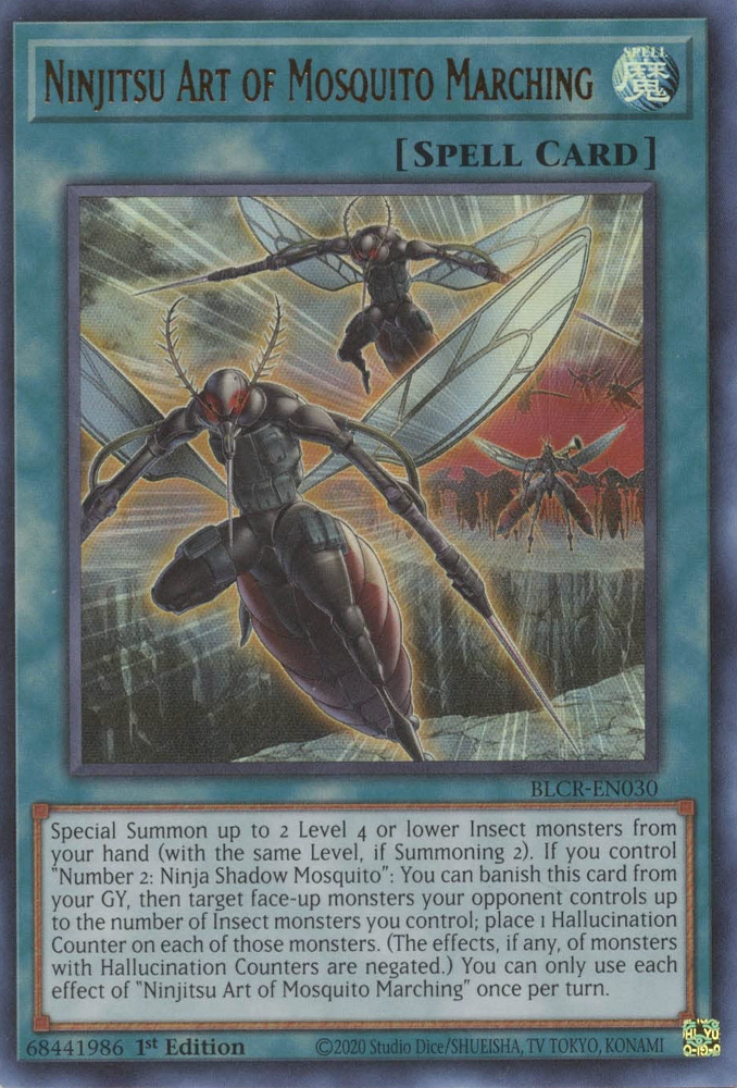 Ninjitsu Art of Mosquito Marching [BLCR-EN030] Ultra Rare | Galaxy Games LLC