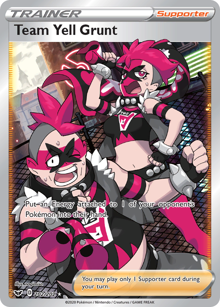 Team Yell Grunt (202/202) [Sword & Shield: Base Set] | Galaxy Games LLC