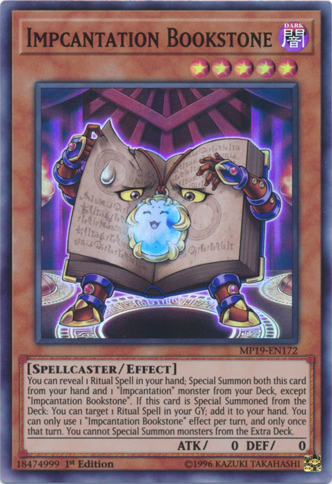 Impcantation Bookstone [MP19-EN172] Super Rare | Galaxy Games LLC