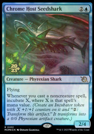 Chrome Host Seedshark [March of the Machine Prerelease Promos] | Galaxy Games LLC