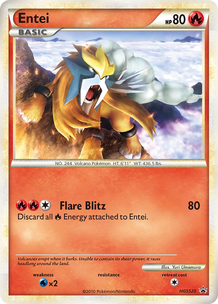 Entei (HGSS20) [HeartGold & SoulSilver: Black Star Promos] | Galaxy Games LLC