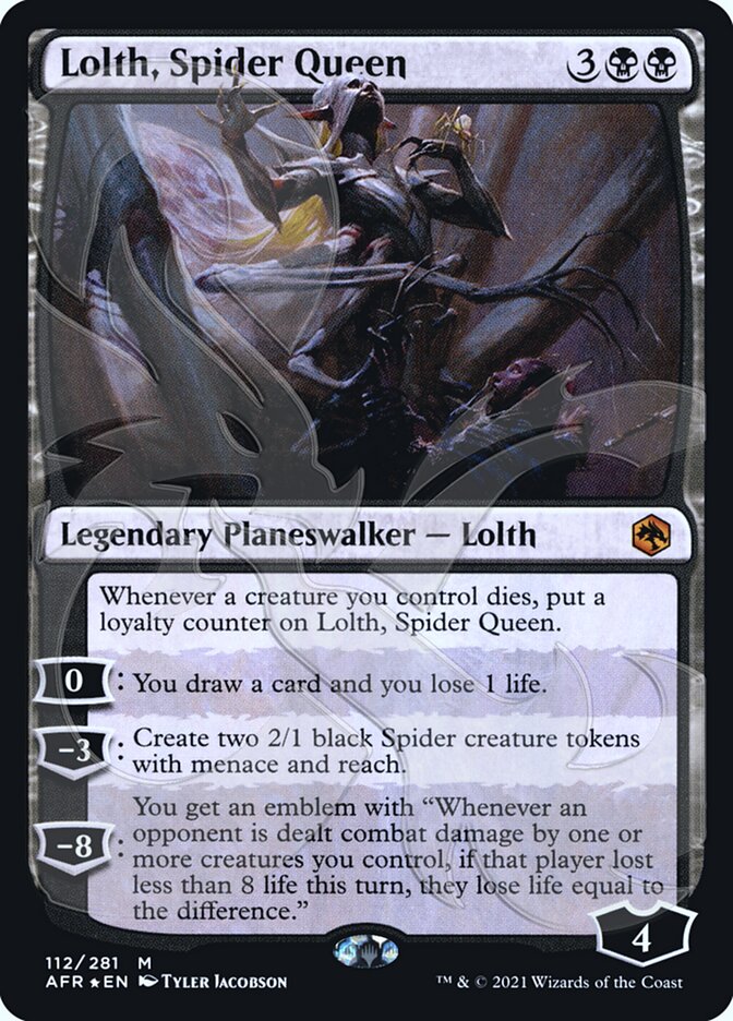 Lolth, Spider Queen (Ampersand Promo) [Dungeons & Dragons: Adventures in the Forgotten Realms Promos] | Galaxy Games LLC