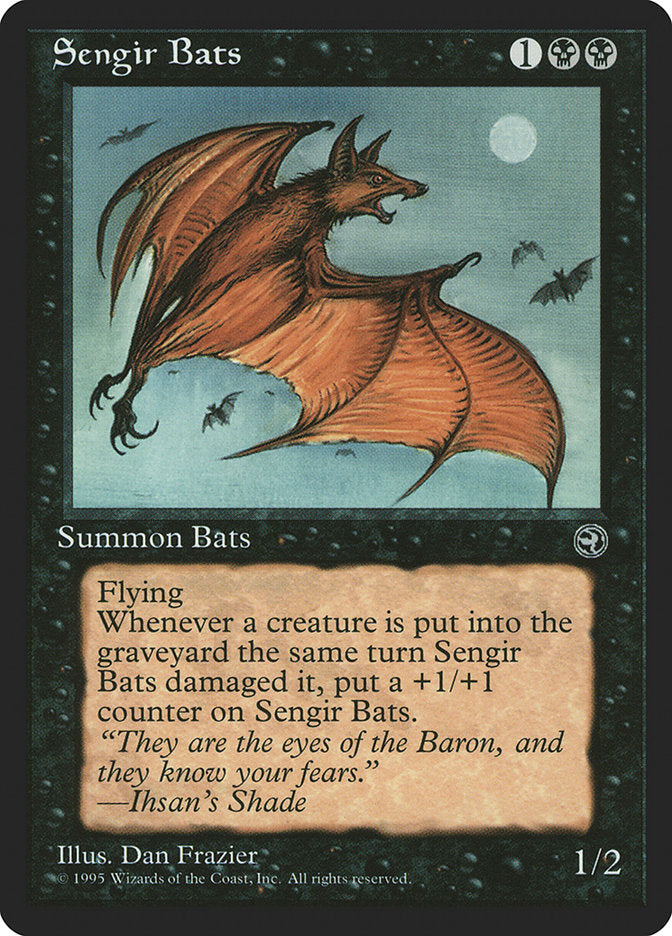 Sengir Bats (Ihsan's Shade Flavor Text) [Homelands] | Galaxy Games LLC