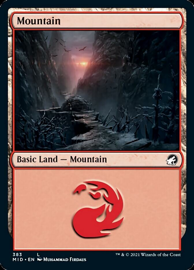 Mountain (383) [Innistrad: Midnight Hunt] | Galaxy Games LLC