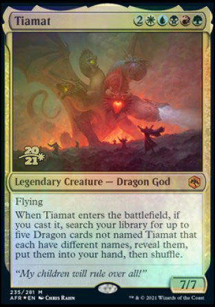 Tiamat [Dungeons & Dragons: Adventures in the Forgotten Realms Prerelease Promos] | Galaxy Games LLC