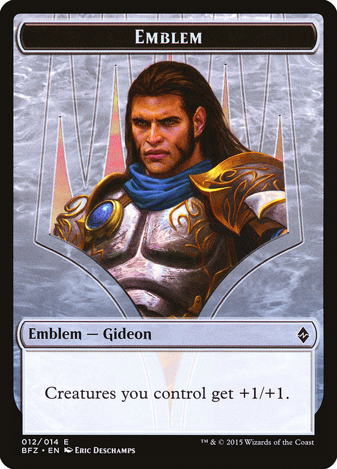 Gideon, Ally of Zendikar Emblem [Battle for Zendikar Tokens] | Galaxy Games LLC