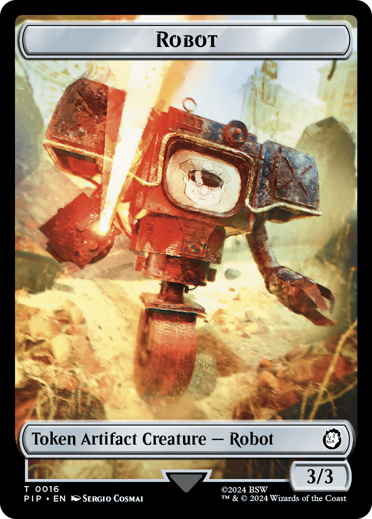Treasure (0019) // Robot Double-Sided Token [Fallout Tokens] | Galaxy Games LLC