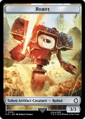 Robot // Junk Double-Sided Token [Fallout Tokens] | Galaxy Games LLC