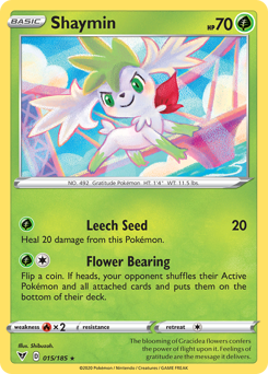 Shaymin (015/185) [Sword & Shield: Vivid Voltage] | Galaxy Games LLC