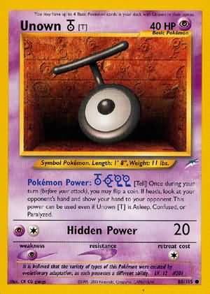 Unown [T] (88/105) [Neo Destiny Unlimited] | Galaxy Games LLC