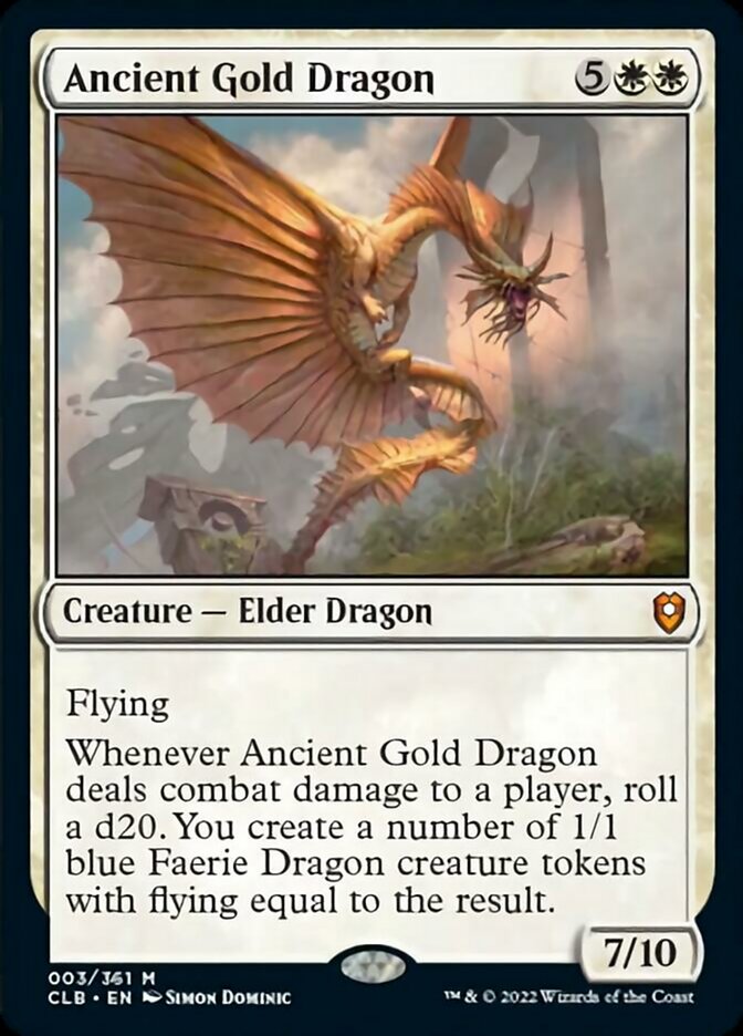 Ancient Gold Dragon [Commander Legends: Battle for Baldur's Gate] | Galaxy Games LLC