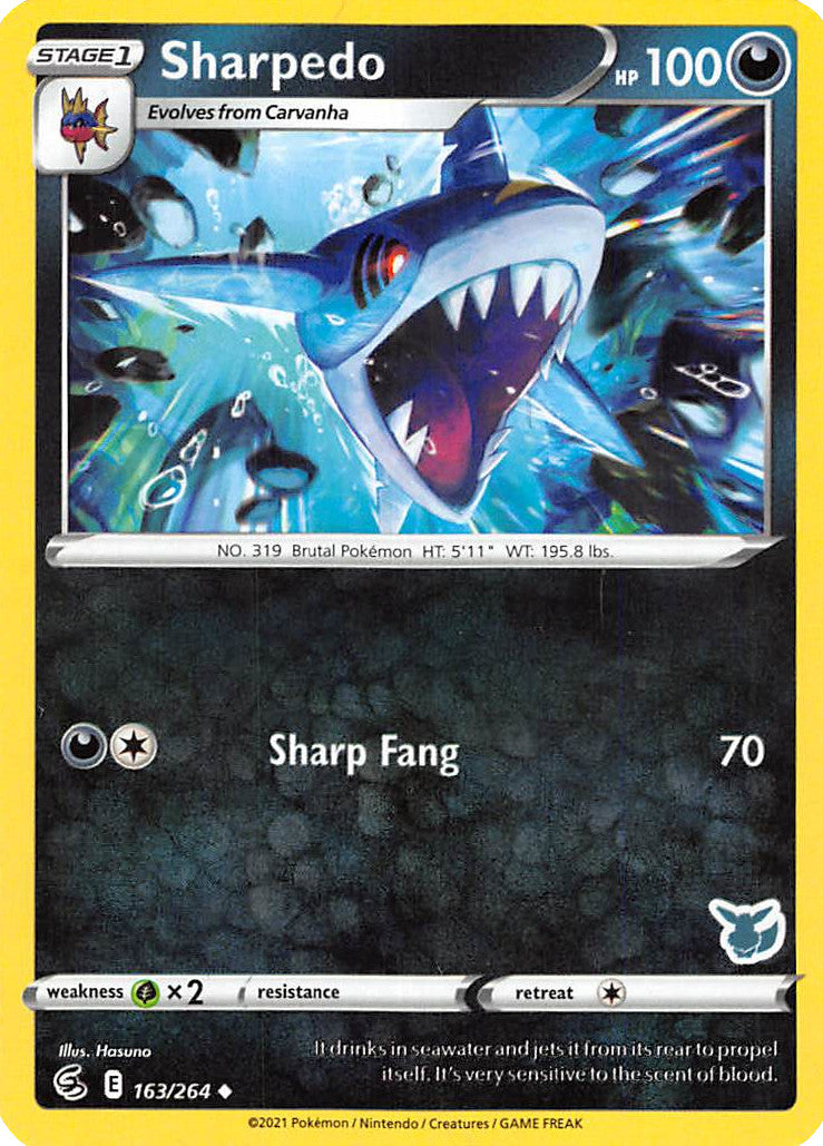 Sharpedo (163/264) (Eevee Deck) [Battle Academy 2022] | Galaxy Games LLC