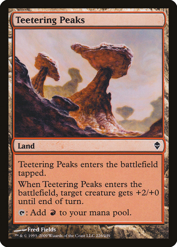 Teetering Peaks [Zendikar] | Galaxy Games LLC