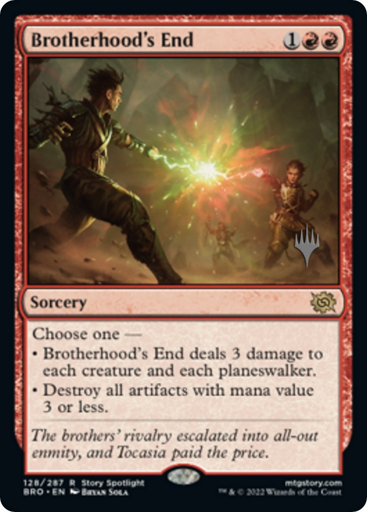 Brotherhood's End (Promo Pack) [The Brothers' War Promos] | Galaxy Games LLC