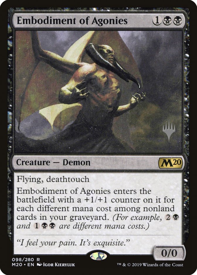 Embodiment of Agonies (Promo Pack) [Core Set 2020 Promos] | Galaxy Games LLC