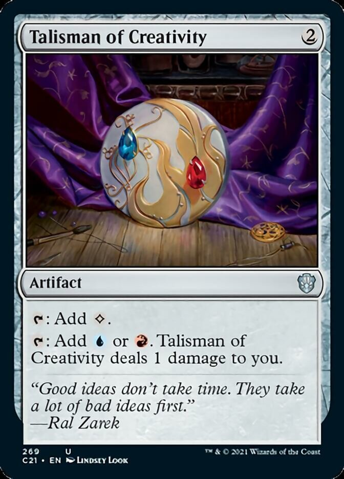 Talisman of Creativity [Commander 2021] | Galaxy Games LLC