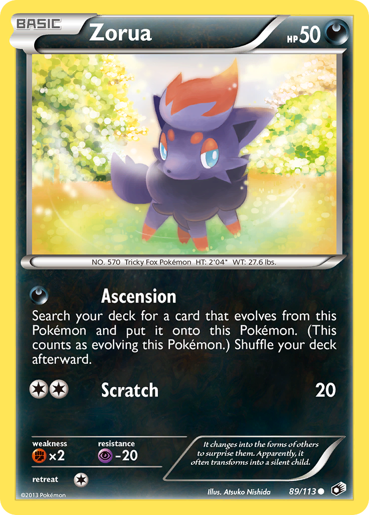 Zorua (89/113) [Black & White: Legendary Treasures] | Galaxy Games LLC