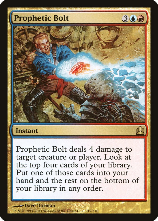 Prophetic Bolt [Commander 2011] | Galaxy Games LLC