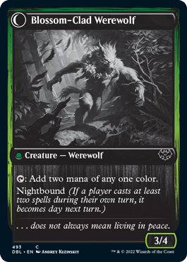 Weaver of Blossoms // Blossom-Clad Werewolf [Innistrad: Double Feature] | Galaxy Games LLC