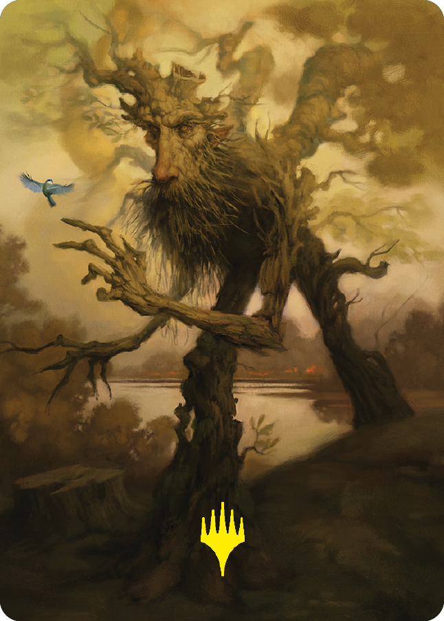 Treefolk Token Art Card (Gold-Stamped Signature) [The Lord of the Rings: Tales of Middle-earth Art Series] | Galaxy Games LLC