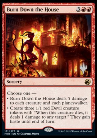 Burn Down the House (Promo Pack) [Innistrad: Midnight Hunt Promos] | Galaxy Games LLC