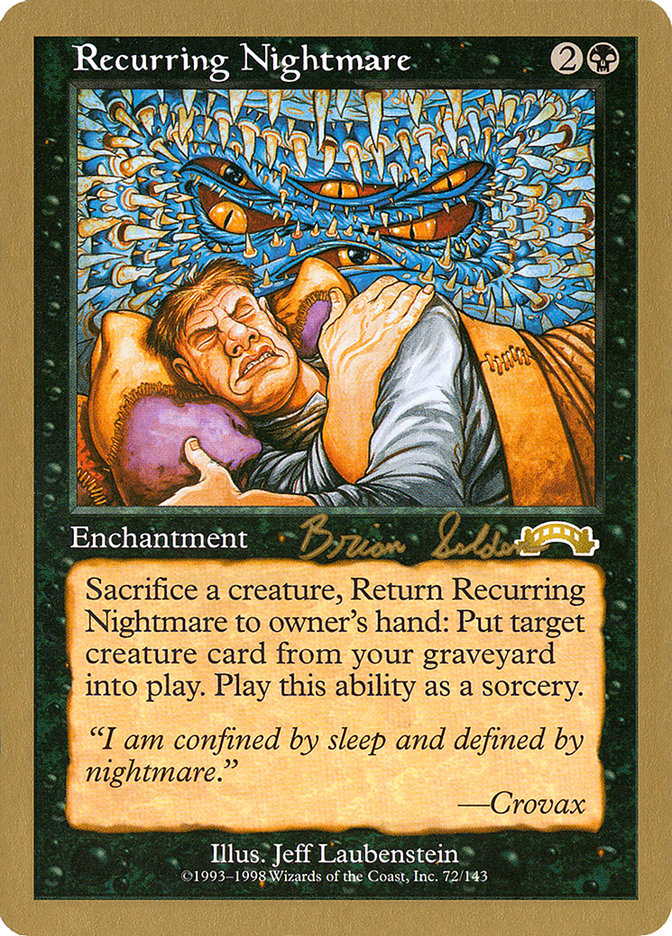 Recurring Nightmare (Brian Selden) [World Championship Decks 1998] | Galaxy Games LLC