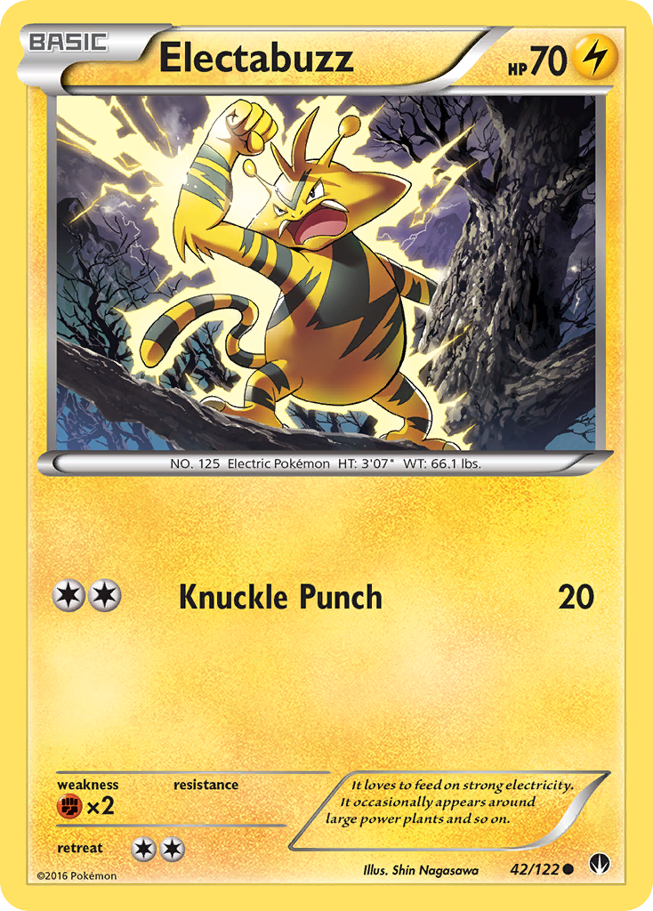 Electabuzz (42/122) [XY: BREAKpoint] | Galaxy Games LLC