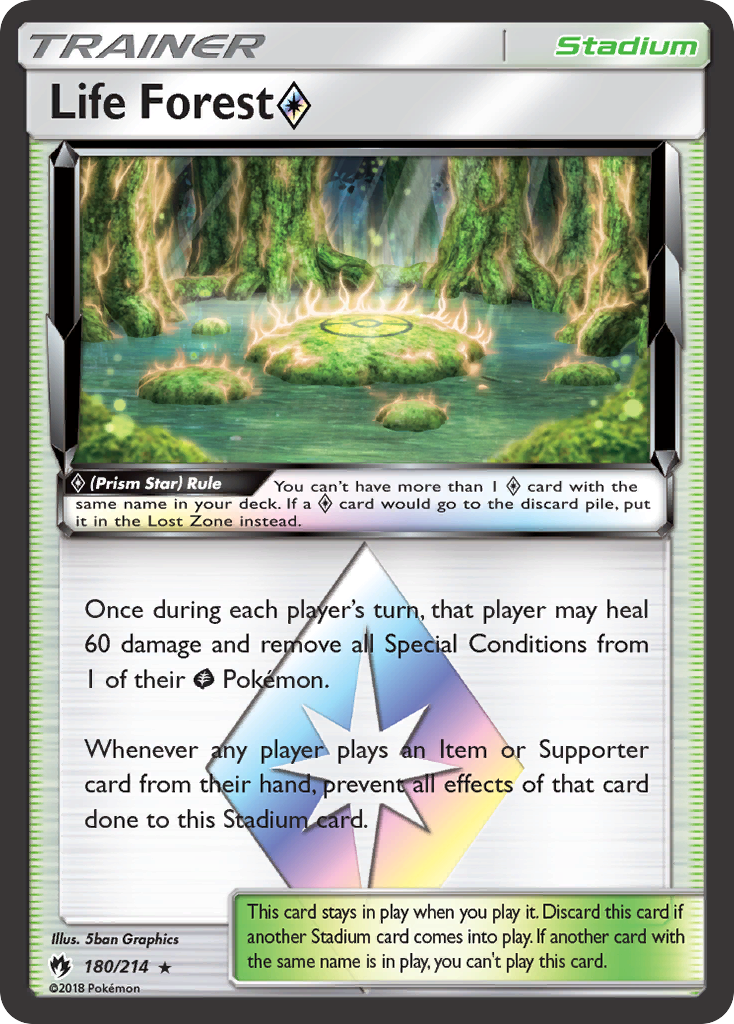 Life Forest (180/214) (Prism Star) [Sun & Moon: Lost Thunder] | Galaxy Games LLC