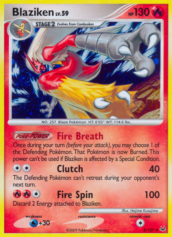 Blaziken (3/127) [Platinum: Base Set] | Galaxy Games LLC