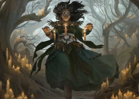 Candlegrove Witch 1 Art Card [Innistrad: Midnight Hunt Art Series] | Galaxy Games LLC