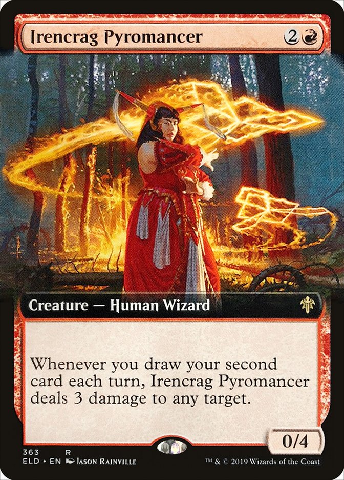 Irencrag Pyromancer (Extended Art) [Throne of Eldraine] | Galaxy Games LLC