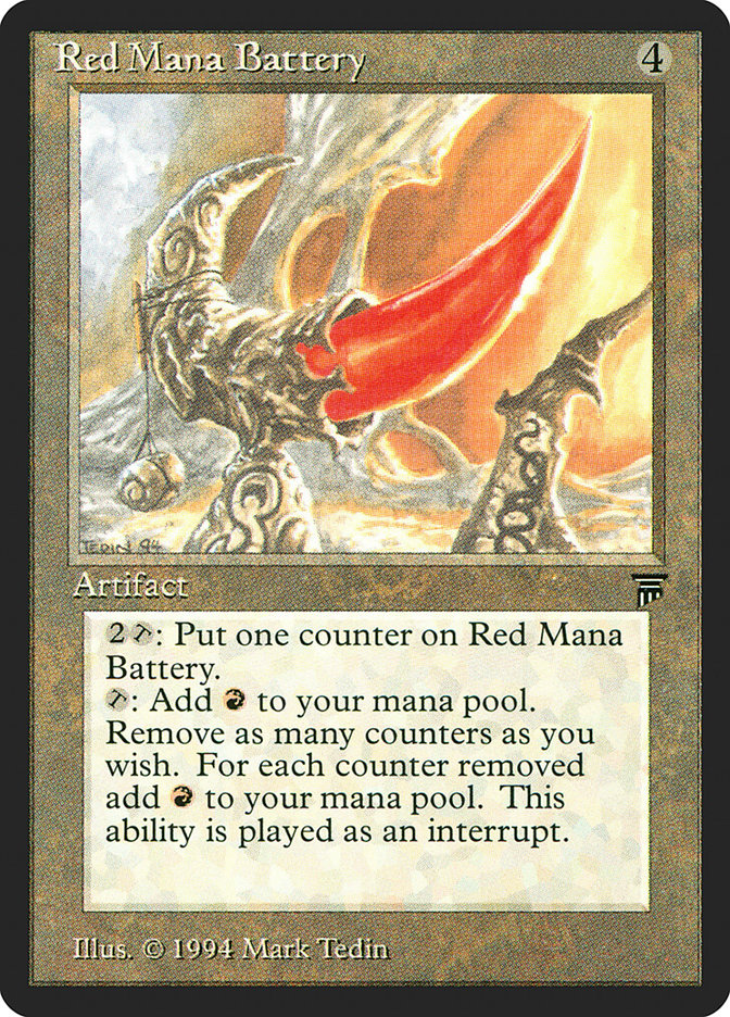 Red Mana Battery [Legends] | Galaxy Games LLC