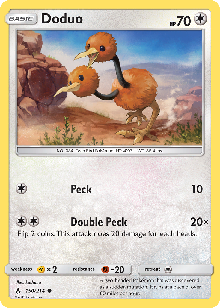 Doduo (150/214) [Sun & Moon: Unbroken Bonds] | Galaxy Games LLC