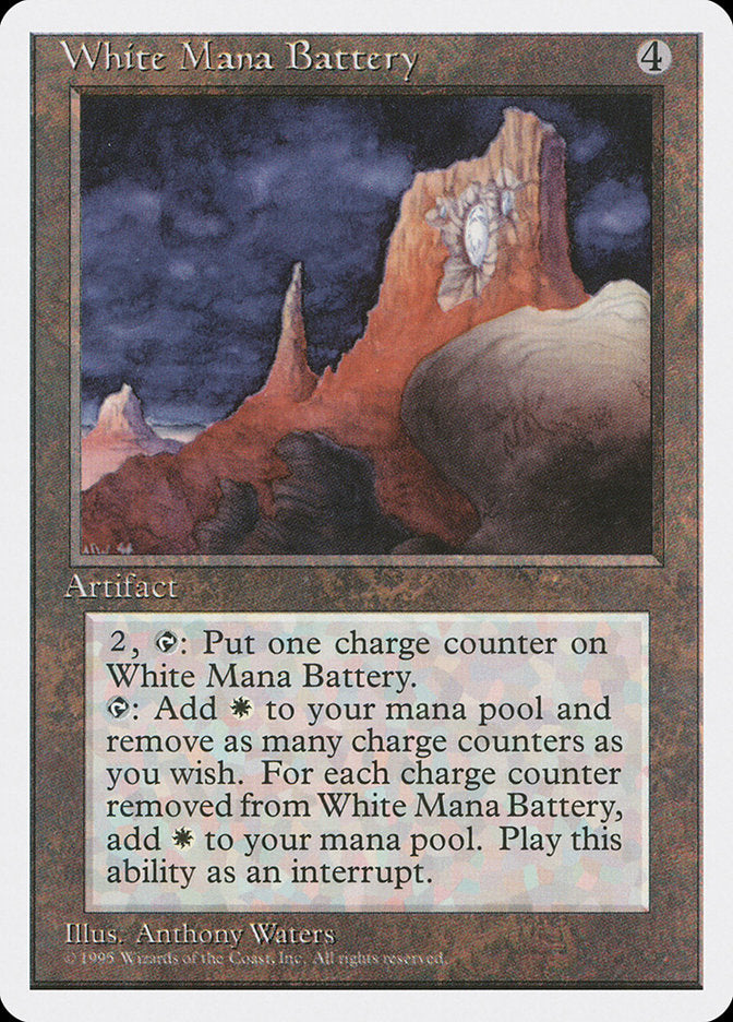 White Mana Battery [Fourth Edition] | Galaxy Games LLC