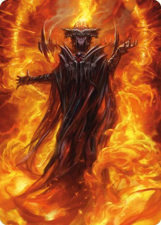 Sauron, the Dark Lord Art Card [The Lord of the Rings: Tales of Middle-earth Art Series] | Galaxy Games LLC